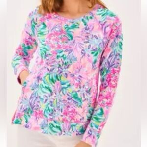 NWT Lilly Pulitzer Sz XL Beach Comber Pullover Multi Disney Dreamin